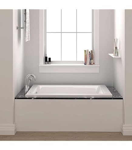Kohler KOHLER K-1137-0 Underscore 6-Foot Acrylic Bath, White