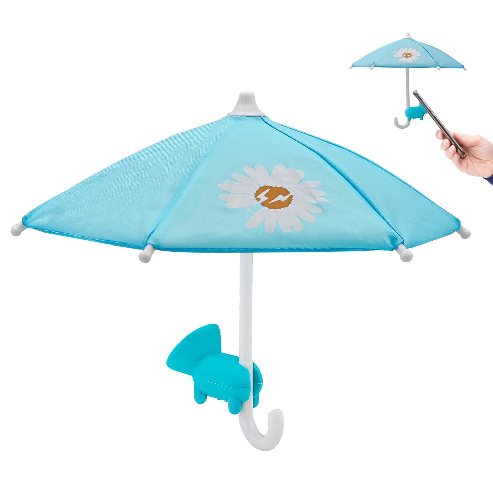 MultiValue Cute Phone Umbrella Sun Hood, 1 Pc Phone Umbrella Sun Shade with Suction Cup