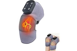Knee Massager, Portable Wireless Knee Massager, 3 IN 1 Heated Knee Pad for Shoulder Elbow Knee, Portable Heated Knee Brace fo
