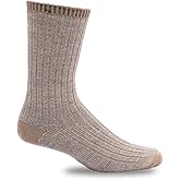 Sockwell Men's Twisted Tweed Essential Comfort Crew Sock, Khaki - L/XL