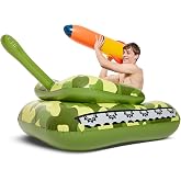 VICKEA Inflatable Pool Fighting Toy, Tank Pool Float for Children and Adults, Water Game Float for Swimming Party Hit to Score Fun