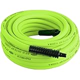 Flexzilla Air Hose, 3/8 in. x 50 ft., 1/4 in. MNPT Fittings, Heavy Duty, Lightweight, Hybrid, ZillaGreen - HFZ3850YW2