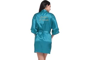 Honeystore Women's Wedding Party Robe with Embroidered Mother of The Bride