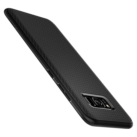 Spigen 565CS21611 Liquid Air für Samsung Galaxy S8 Hülle, Stylisch Muster Design Handyhülle Schutzhülle Capsule Case Schwarz