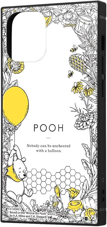 Amazon イングレム Iphone 12 Mini ディズニー キャラクター 耐衝撃 ハイブリッド ケース カバー Kaku ストラップ ホール 付き スクエア 軽量 くまのプーさん ボタニカル 01 Iq Dp26k3tb Po035 イングレム 家電 カメラ