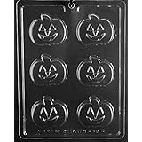 Grandmama's Goodies H182 Pumpkin Shape Cookie Thanksgiving Halloween Chocolate Candy Soap Mold with Exclusive Molding Instruc