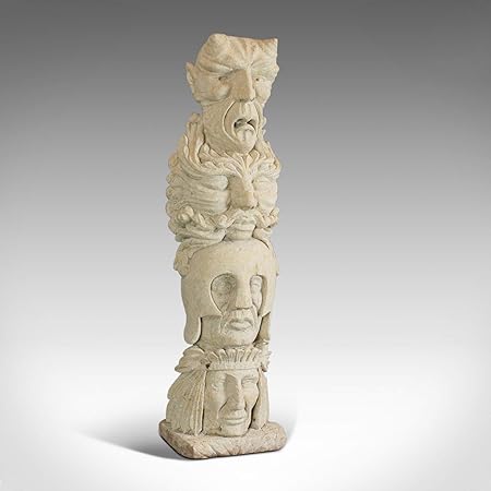 Sconosciuto Coraggio Opere D Arte Dominic Hurley Inglese Scultura Pietra Da Bagno Totem Pole Amazon It Casa E Cucina
