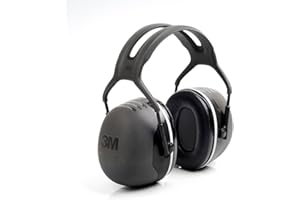3M Peltor Black Model X5A/37274(AAD) Over-The-Head Hearing Conservation Earmuffs