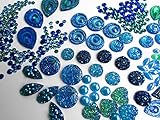 400 Pcs of Assorted Pearl Finish, Irridescent Flat Back Tear Drop Beads Cabochons Assorted Sizes 4mm-18mm