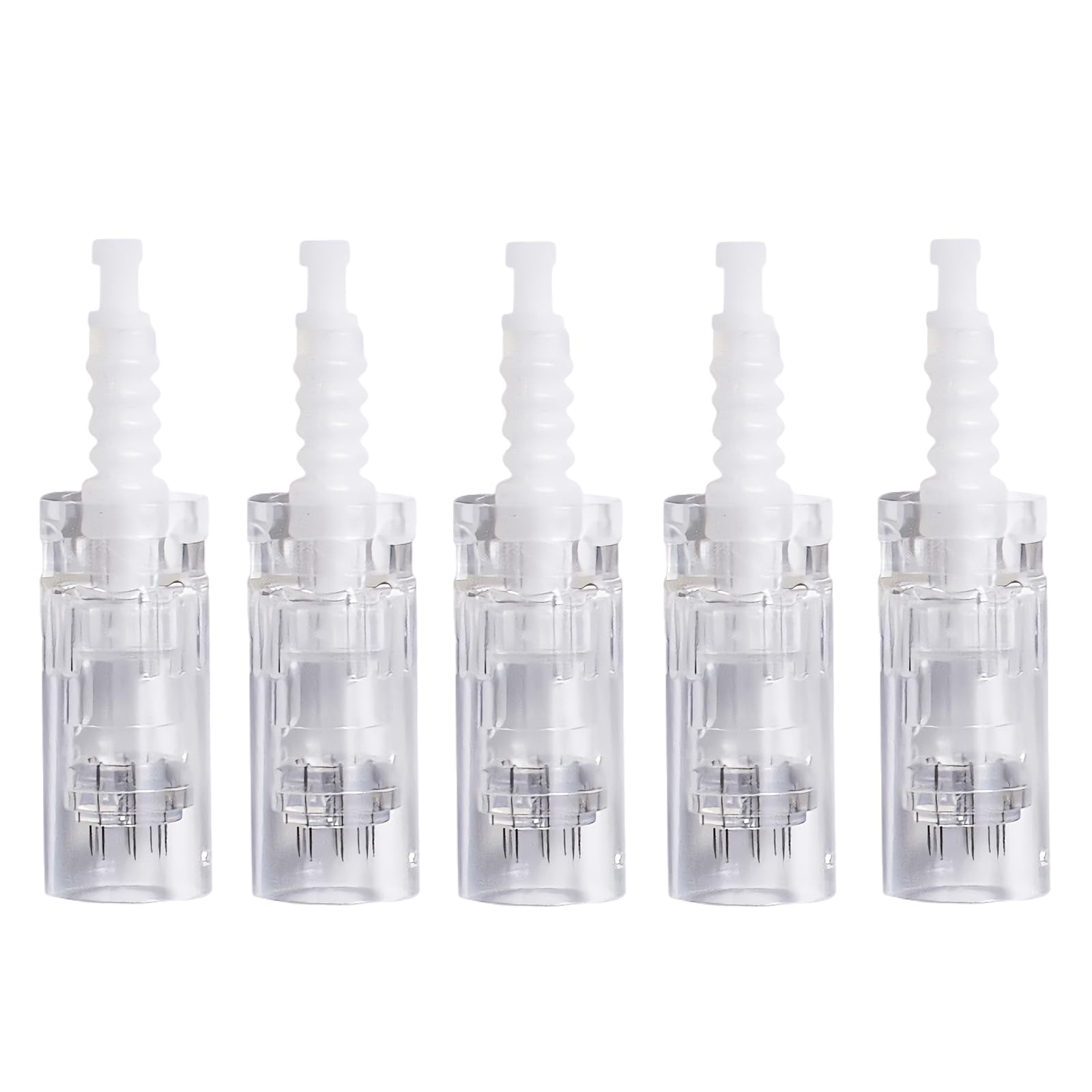5Pcs 9 Pin Microneedling Pen Replacement Cartridges or Dr.pen M7/M5/N2/E30 Microneedling Pen Models, Original Disposable Replacement Parts Microneedling Cartridges Skin Care Accessories