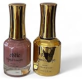 Onic Gel Polish Duo-195 Hard Work-Medium Rosy Brown shade It comes w/a LED Gel Polish & an Air Dry Nail Lacquer Matching Duo Set. Toxic Free & Healthy Products