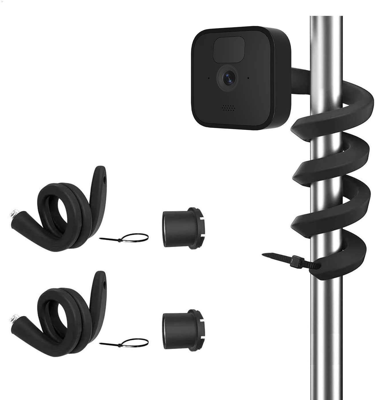 Photo 1 of ?Upgraded Version? VOMENC Flexible Twist Mount for All-New Blink Outdoor Indoor Camera Blink Mini and Blink Indoor and Outdoor4 Camera (Black 2PACK)