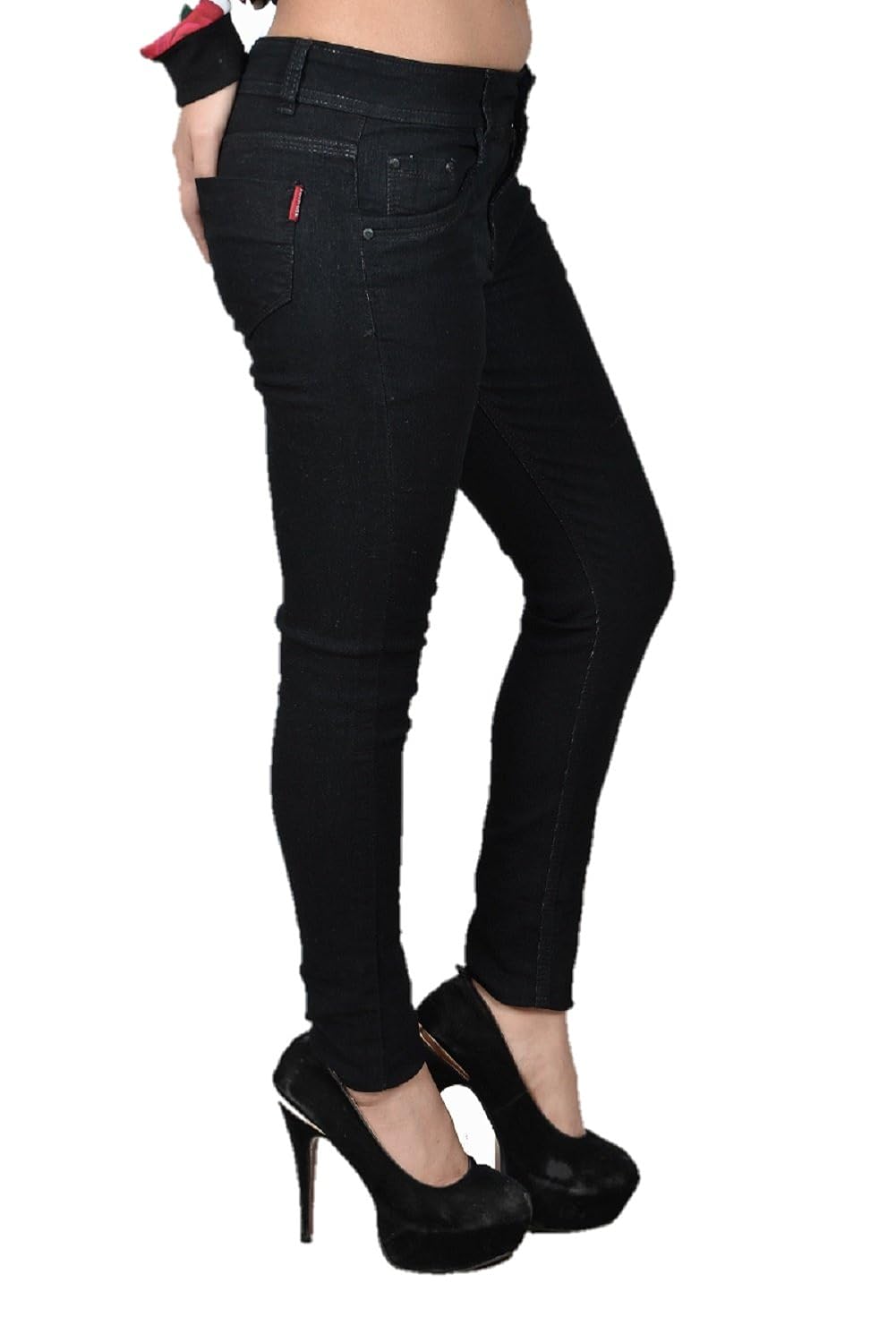 fourgee casual slim fit denim jeans for women