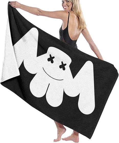 Amazon Co Jp バスタオル ビーチタオル マシュメロ Marshmello Alan Walker 1 ソフトタオル ホテルスタイル プール 海水浴 旅行用タオル 速乾 大きい 軽量 薄手 吸水性バスビーチタオル おしゃれ 大判 ホーム キッチン