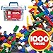 Best Choice Products Deluxe 1000-Piece Building Brick Blocks Set w/ Carrying Case, 14 Shapes, 10 Colors - Multicolor