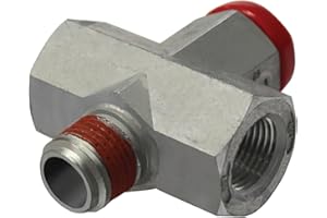 AUTOMANN USA Pressure Protection Valve, Globe Valve, Metal, Stainless Steel, 1/2 in Threaded Inlet, 1/4 in NPT Outlet, 85 PSI Max, GTD223385V