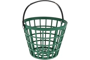 SM SunniMix Unbreakable Golf Ball Basket, Golfball Container with Handle Ball Holder Contains 25/50/100 Balls Range Accessories