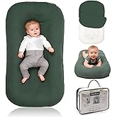 Meindoovm Baby Lounger - Snuggle Cozy Me Infant Lounger for Newborns | Breathable & Soft, Portable Awake-Time Pad, Essential Baby Gift (Lounger Cover Included)