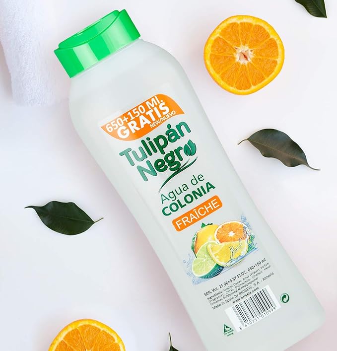 Tulipán Negro Agua De Colonia Fraîche 800 Ml, Multicolor, Cítrica