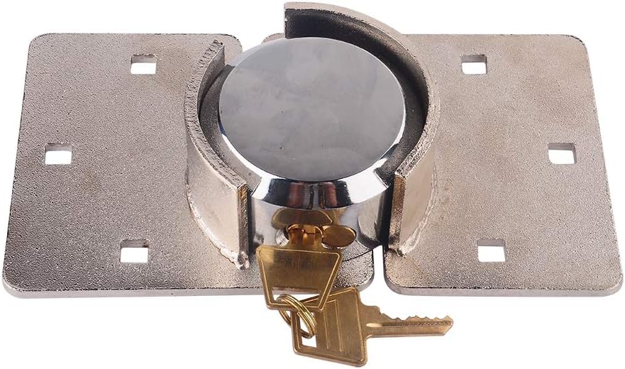 MARKSMAN High Security Van Door Lock – 73mm Padlock Hasp & Keys, Shed Garage Lock 59112