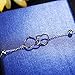 FUNRUN JEWELRY 925 Sterling Silver Double Heart Anklet for Women Girls Adjustable Foot Ankle Gift for Women