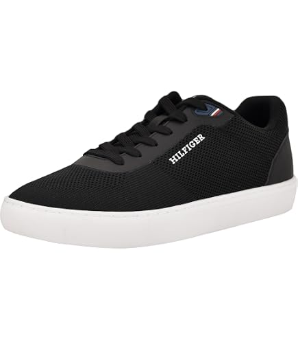 Amazon.com | Tommy Hilfiger Men's Vulcanised Trainers, Black, 5.5