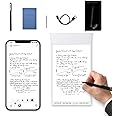 Ophayapen Smart Pen+Mini notebok, Digital Pen Real-time Sync for Digitizing, Storing, and Sharing Notes, Ideal Smart Pen for Note Taking, Drawing, Classroom, Offices, Compatible with Android and iOS