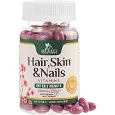 Hair Skin and Nails Vitamins for Hair Growth - Extra Strength Biotin 5000mcg, Collagen, Argan Oil &amp; Hyaluronic Acid Multivitamin - Best Beauty Supplement for Women &amp; Men - USA Bottled - 120 Softgels