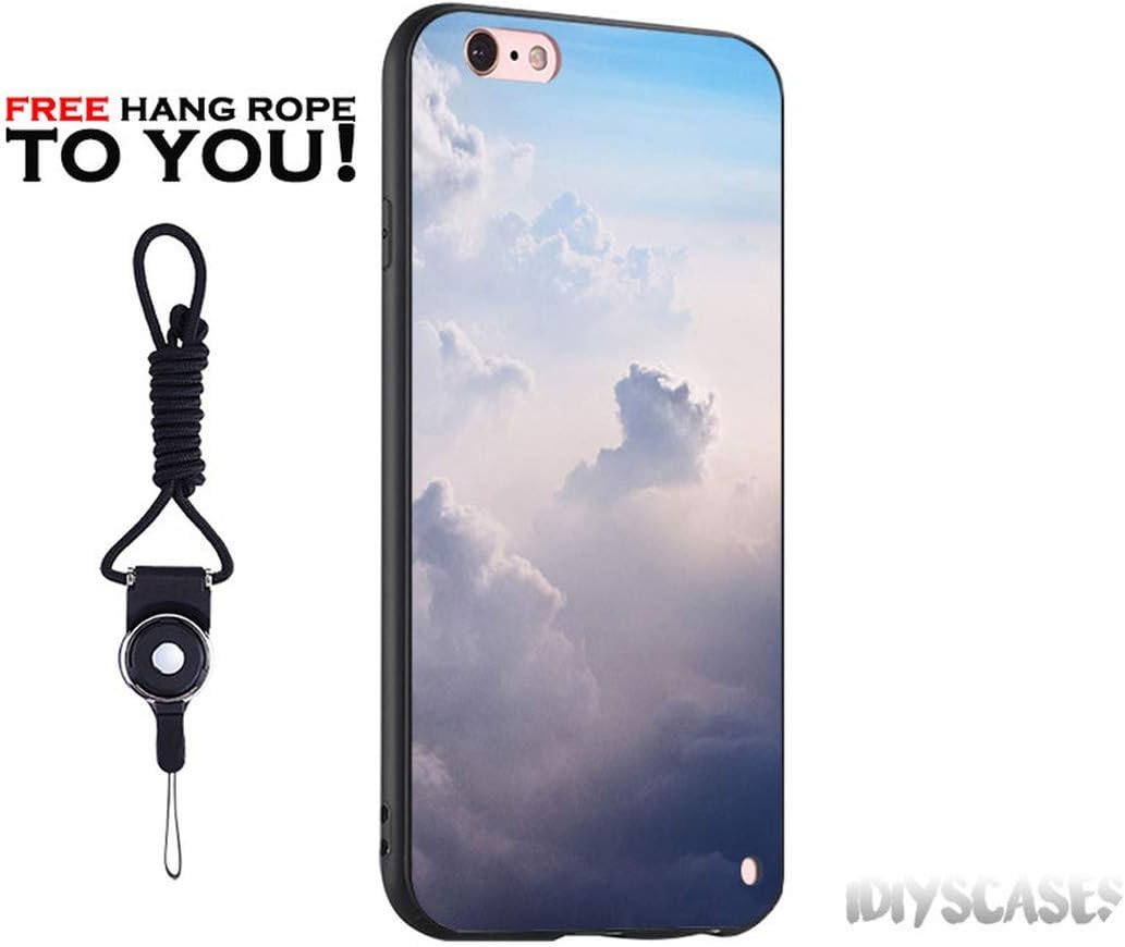 Colorful Rainbow Glow Clouds Soft Silicone Phone Case Shell for iPhone 5 5s Se 6 6s 7 8 Plus X XR XS 11 PRO MAX,for iPhone 5 5S SE,CLOUDAA 3,Case & Strap