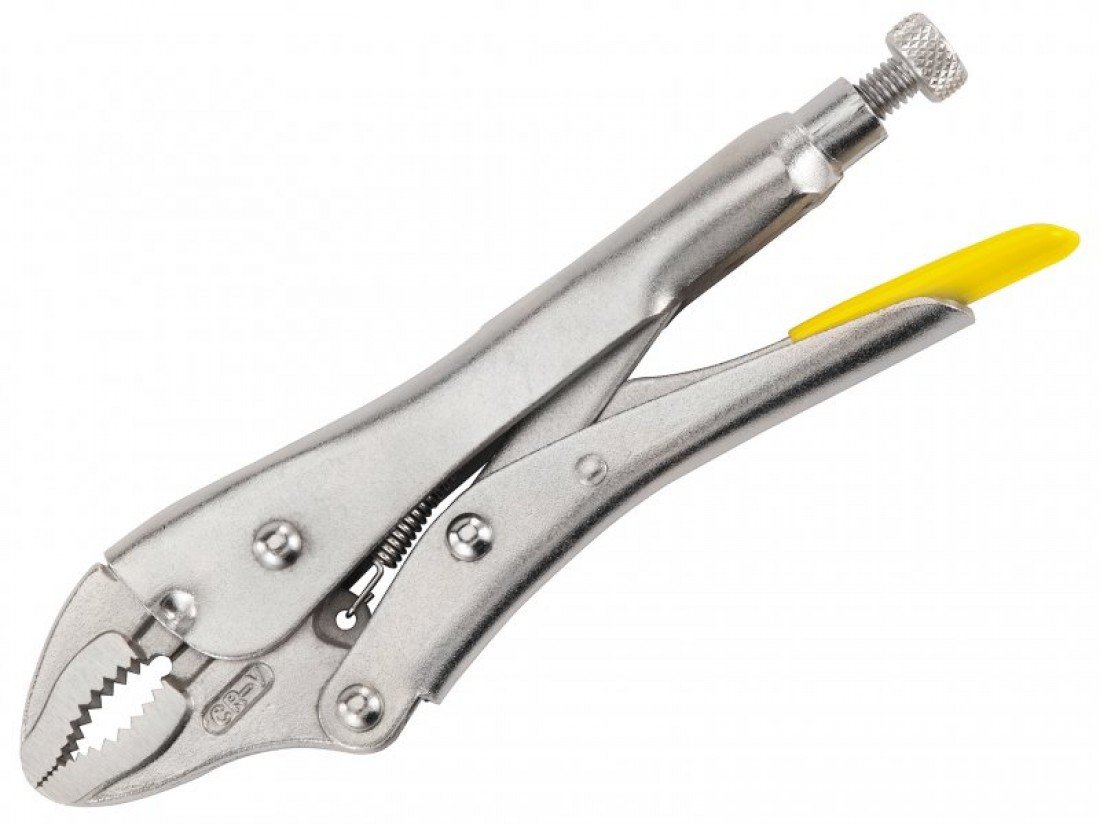 Stanley 0-84-809 Curved Locking Plier Maxsteel, Silver 225mm