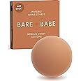 Bare Babe Grippy Not Sticky Nipple Covers - Cakes Reusable Non-Adhesive Nipple Pasties for Women - Silicone Strapless Bra