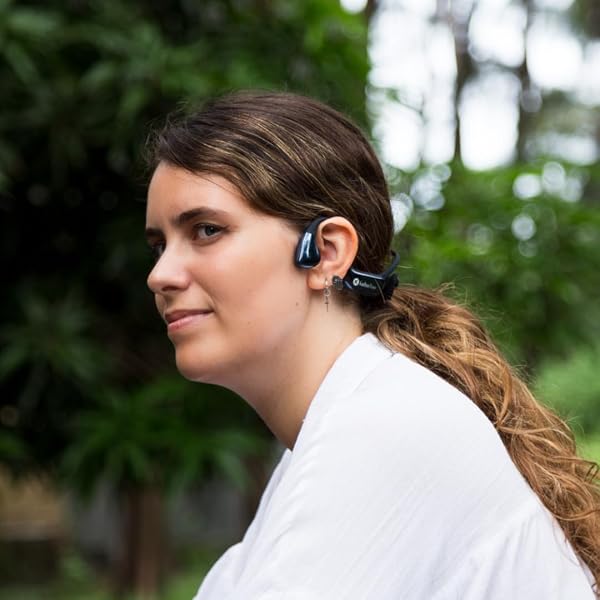 K KAIBOAUDIO KAIBO FLOW – BONE CONDUCTION HEADPHONES WITH NOISE-CANCELLING MIC – ADJUSTABLE HEADBAND – USB-C QUICK CHARGE – IPX67 WATERPROOF – SPORT HEADSET FOR GYM, RUNNING, CYCLING