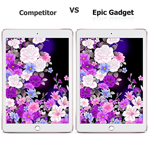 iPad Pro 9.7" (2016/2017) Glass Screen Protector, EpicGadget(TM) For iPad 9.7 Inch Apple Pen Compatible Ultra HD Clear Anti Bubble Anti Scratch 9H Hardness Tempered Glass Screen Protector