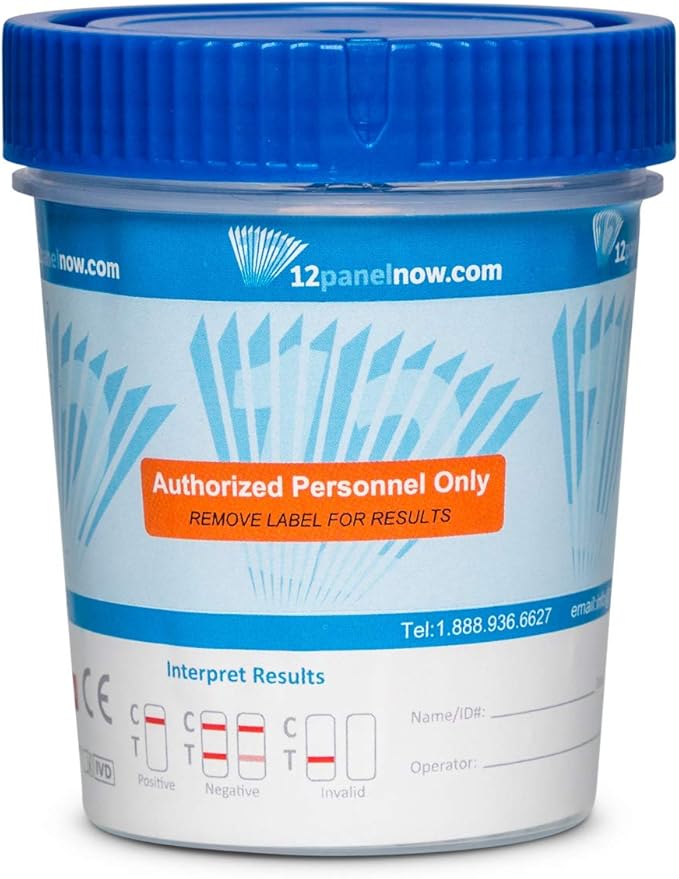 [100 Pack Bulk Special] 12 Panel Urine Drug Test Cups AMP, BAR, BZO, BUP, COC
