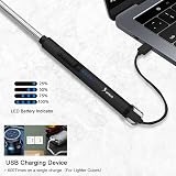 SUPRUS Candle Lighter USB Rechargeable Arc Lighter 360° Neck Stainless Steel view 4
