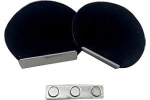 BIVPREOM Magnetic Mouse Ears Attach to Any Hat， Removable Mouse Ears for Men Women Boys and Girls Black