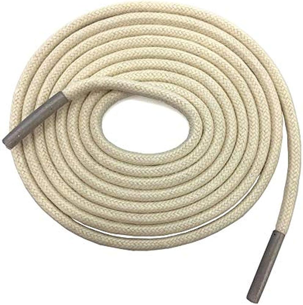 1 pair Collonil laces, round, thick, diameter 3 mm beige beige, 90 cm