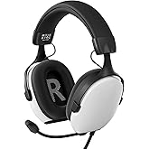 CASLSI Gaming Headsets with Mic for Xbox,PS4,PS5,Switch,PC,7.1 Surround Sound Gmaing Headphones with Noise Cancelling Microphone,50MM Dynamic Drivers, 3.5MM Audio Jack-White