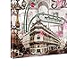 Donglin Art-Modern Wall Decor Pink Paris Eiffel Tower Paintings Stretched for Living Room City Paintings Wall Art Framed Ready to Hang 2412inch (Framed On Canvas)