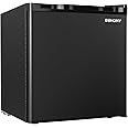 EUHOMY 1.7 Cu.Ft Mini Fridge with Freezer, Reversible Single Door Compact Refrigerator, Adjustable Thermostat, Energy Saving, Mini Fridge for Bedroom, Office, Dorm, Black