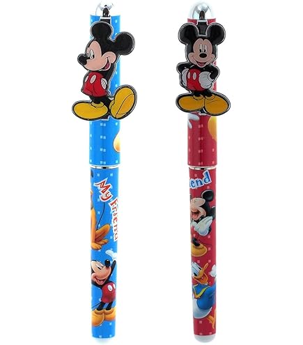 Amazon.com: Disney Mickey Mouse Pen 2pc set (Red, Blue)