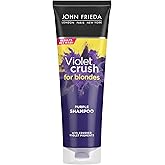 John Frieda Violet Crush Purple Shampoo for Blonde Hair, Blonde Toner Neutralizes Brassy Yellow Tones for Bleached, Platinum,