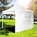 Ohuhu EZ Pop-Up Canopy Tent with Sidewall, Sturdy Commercial Instant Shelter with Removal Side Wall for More Shade, 4 Adjustable Height, Ground Pins, Rope (9.6 x 9.6 ft)