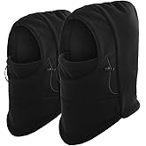 DARCHEN Kids Children's Balaclava Hat Fleece Ski Face Mask Winter Cap Adjustable Double Neck Warmer
