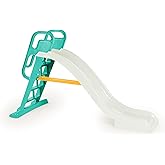 DOLU Big Splash Slide Set for Indoor or Outdoor Use, White | With Water Connection Feature, Sturdy Ladder, and Gripping Handrails for Safety
