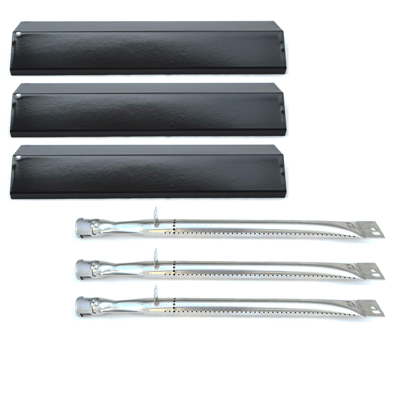 Direct store Parts Kit DG196 Replacement Uniflame GBC831,GBC940,GBC981 Gas Grill Burners & Heat Plates (SS Burner + Porcelain Steel Heat Plate)