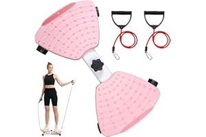 ensthee Waist Twister Machine with Resistance Bands, Non-Slip Exercise Twist Boards, Noiseless Ab Twister for Foot Massage and Belly Fat Loss, Home Gym Equipment for Men Women Core Strength