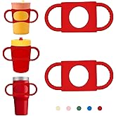 NiHome 2PCS Silicone Dual-Handle Tumbler Grip Compatible with 14oz Stanley Tumblers, Accessories Handle Fit for 12oz Zak Owala Cups, Tumbler Handles for Home Travel Outdoors Daily Use