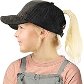 Ponycap Messy High Bun Ponytail Hat Adjustable Glitter Mesh Trucker Hat Baseball Hat