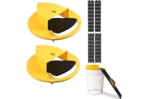 JIND Mice Mouse Trap Bucket Flip Lid,Mouse Trap Bucket Indoor Outdoor,Humane Mouse Trap Bucket,Auto Reset Mouse Trap Bucket Lid|5Gallon Bucket Compatible|Mouse Rat Trap Bucket Lid(2Packs)